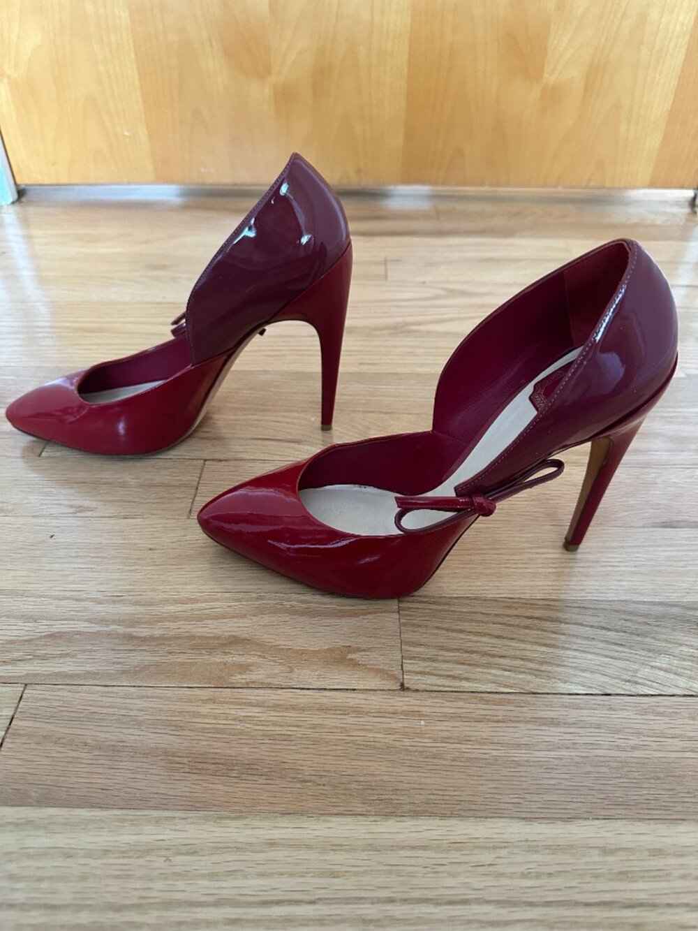 Dior two tone red patent pumps, size 40 - Picture 3 of 5
